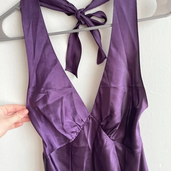 Purple Slip Dress - Picture 2 of 4